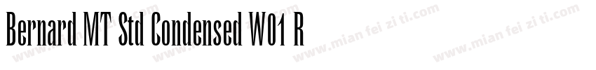 Bernard MT Std Condensed W01 Rg字体转换